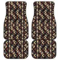 Mali Mud Cloth Legacy Pattern Car Mats Ethnic Geometry Style - Wonder Print Shop