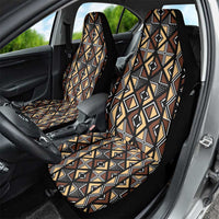Mali Mud Cloth Legacy Pattern Car Seat Cover Ethnic Geometry Style - Wonder Print Shop