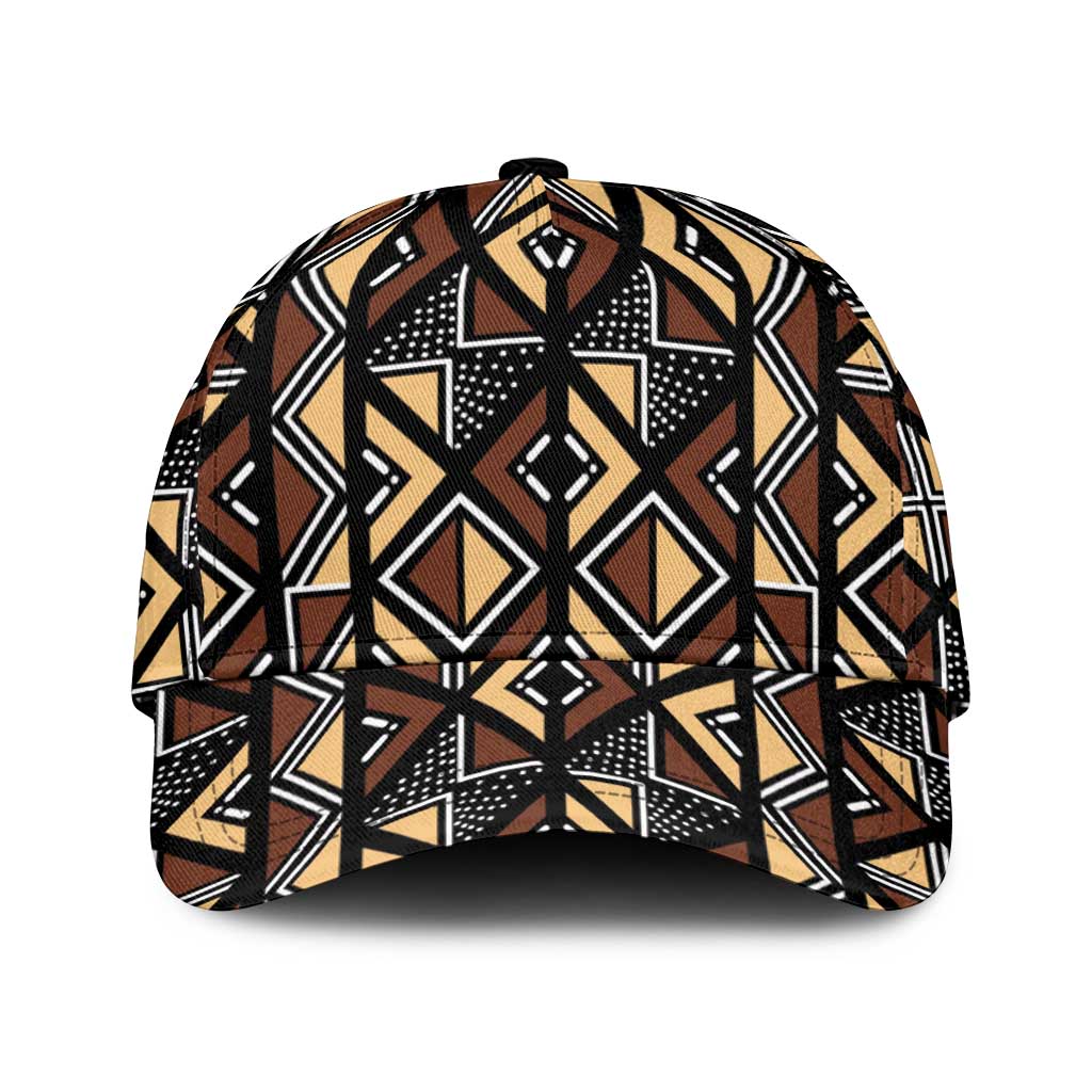 Mali Mud Cloth Legacy Pattern Classic Cap Ethnic Geometry Style - Wonder Print Shop