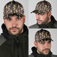 Mali Mud Cloth Legacy Pattern Classic Cap Ethnic Geometry Style - Wonder Print Shop