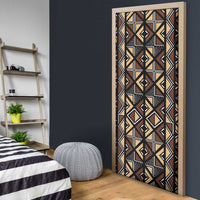 Mali Mud Cloth Legacy Pattern Door Cover Ethnic Geometry Style - Wonder Print Shop