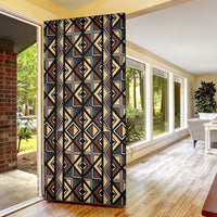 Mali Mud Cloth Legacy Pattern Door Cover Ethnic Geometry Style - Wonder Print Shop
