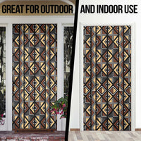 Mali Mud Cloth Legacy Pattern Door Cover Ethnic Geometry Style - Wonder Print Shop