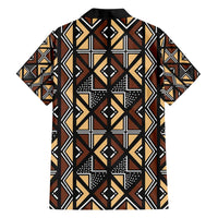 Mali Mud Cloth Legacy Pattern Family Matching Summer Maxi Dress and Hawaiian Shirt Ethnic Geometry Style - Wonder Print Shop