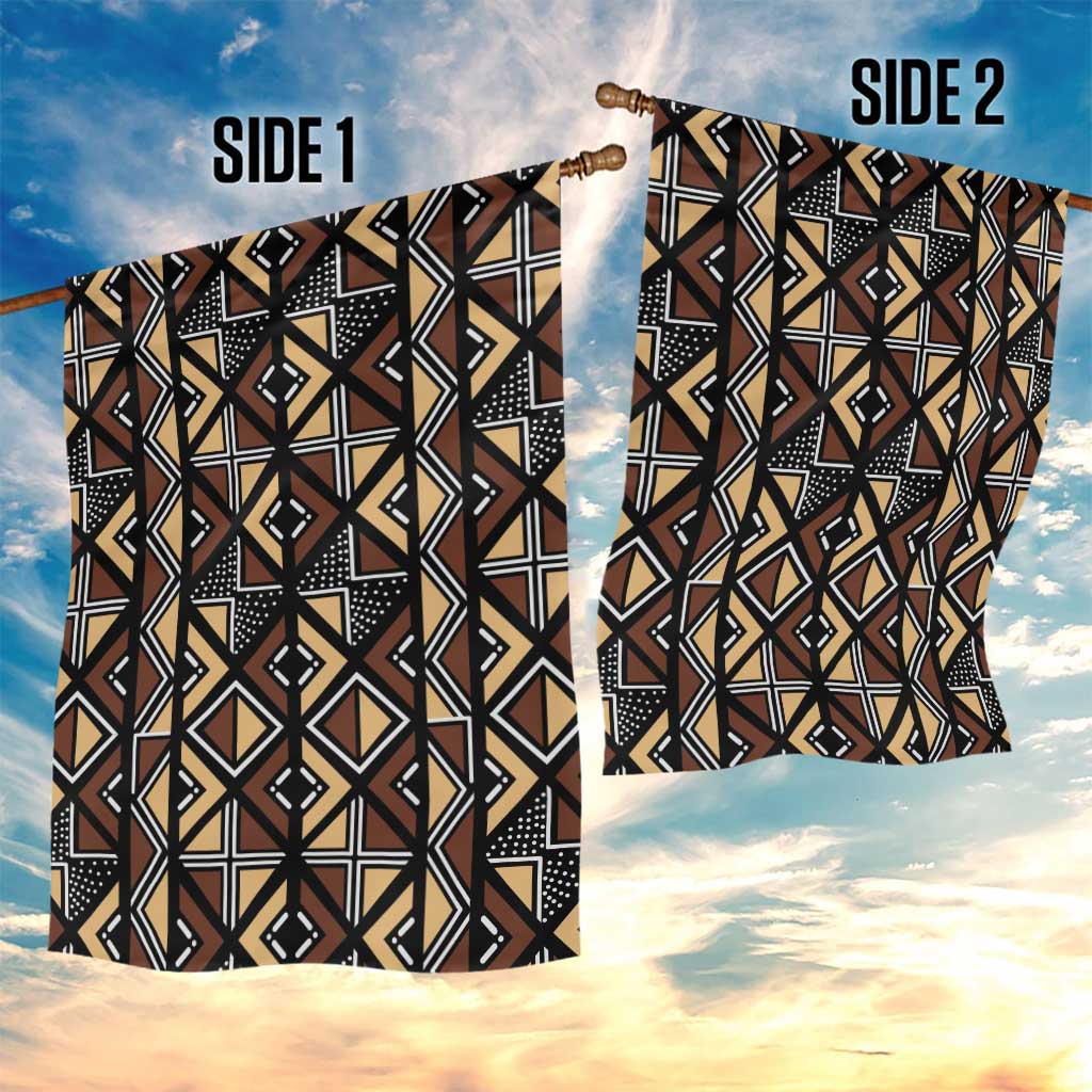 Mali Mud Cloth Legacy Pattern Garden Flag Ethnic Geometry Style - Wonder Print Shop