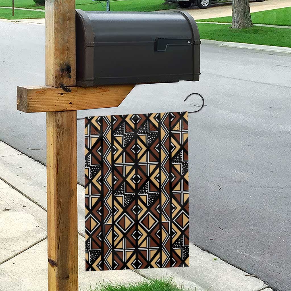 Mali Mud Cloth Legacy Pattern Garden Flag Ethnic Geometry Style - Wonder Print Shop