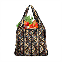 Mali Mud Cloth Legacy Pattern Grocery Bag Ethnic Geometry Style - Wonder Print Shop