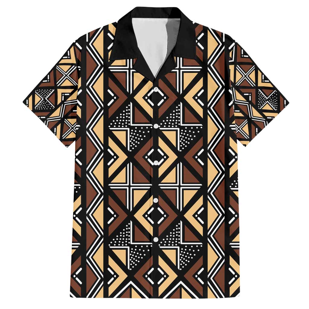 Mali Mud Cloth Legacy Pattern Hawaiian Shirt Ethnic Geometry Style - Wonder Print Shop