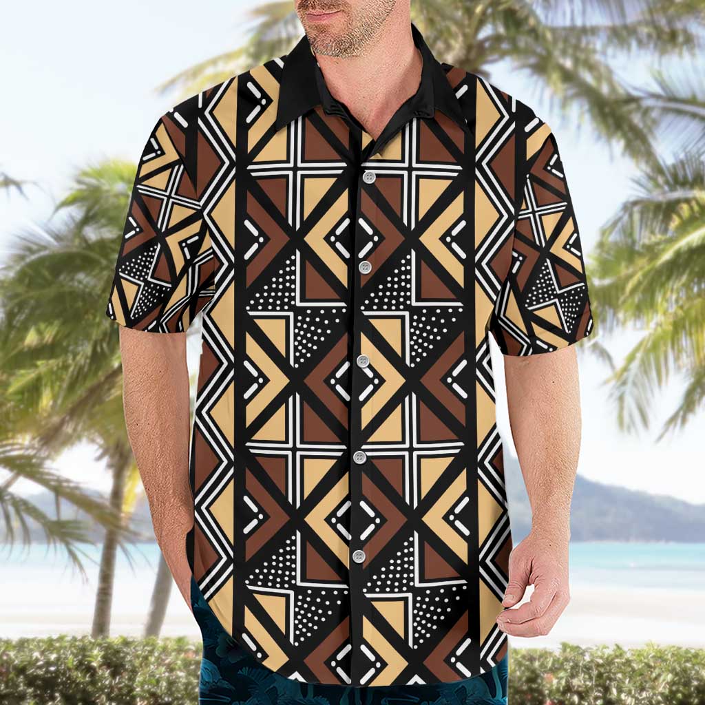 Mali Mud Cloth Legacy Pattern Hawaiian Shirt Ethnic Geometry Style - Wonder Print Shop