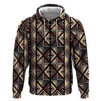 Mali Mud Cloth Legacy Pattern Hoodie Ethnic Geometry Style - Wonder Print Shop