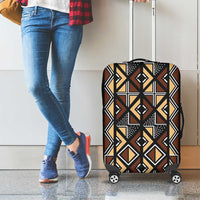 Mali Mud Cloth Legacy Pattern Luggage Cover Ethnic Geometry Style - Wonder Print Shop