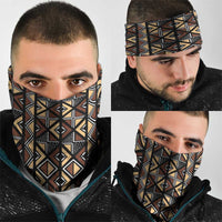 Mali Mud Cloth Legacy Pattern Neck Gaiter Ethnic Geometry Style - Wonder Print Shop