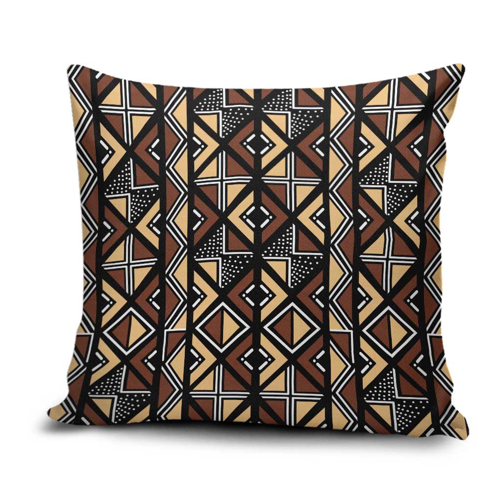 Mali Mud Cloth Legacy Pattern Pillow Cover Ethnic Geometry Style - Wonder Print Shop