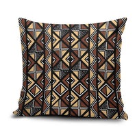 Mali Mud Cloth Legacy Pattern Pillow Cover Ethnic Geometry Style - Wonder Print Shop