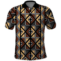 Mali Mud Cloth Legacy Pattern Polo Shirt Ethnic Geometry Style - Wonder Print Shop