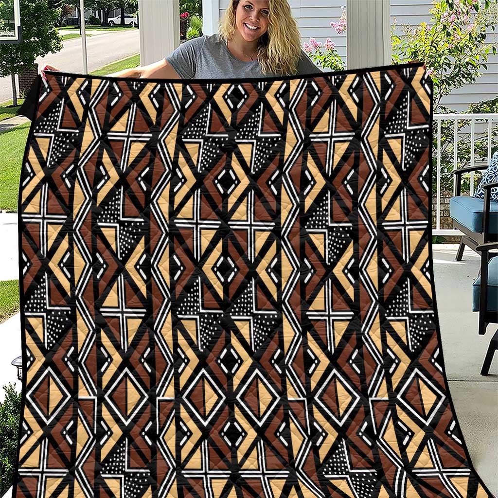 Mali Mud Cloth Legacy Pattern Quilt Ethnic Geometry Style - Wonder Print Shop