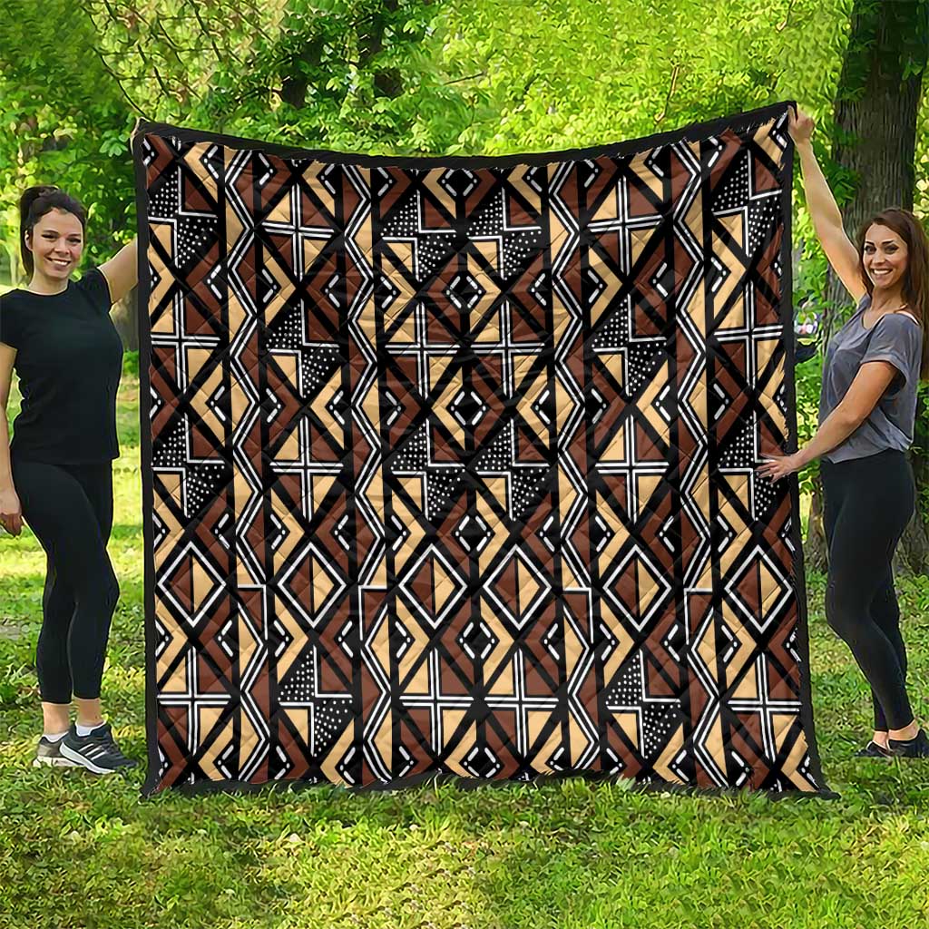 Mali Mud Cloth Legacy Pattern Quilt Ethnic Geometry Style - Wonder Print Shop
