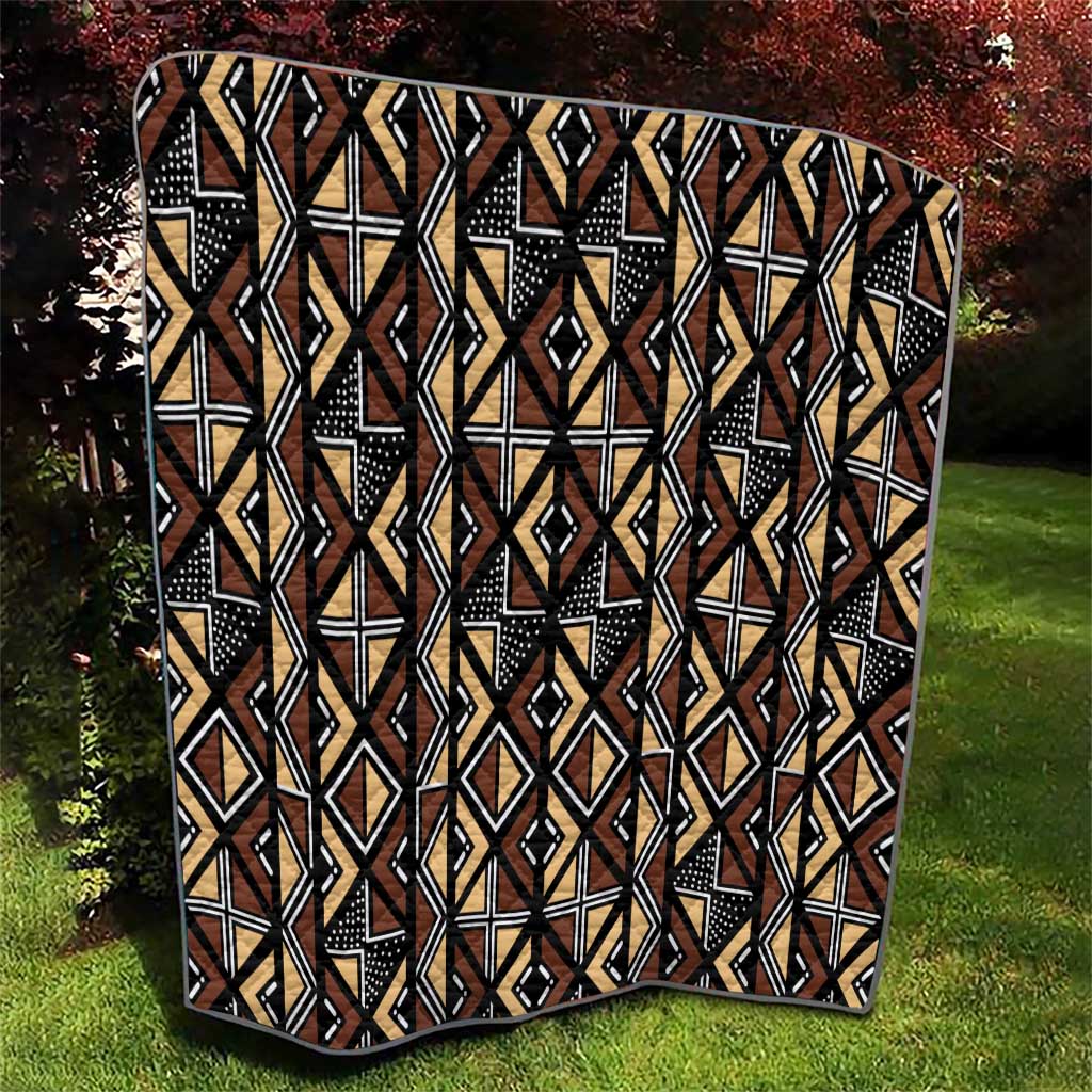 Mali Mud Cloth Legacy Pattern Quilt Ethnic Geometry Style - Wonder Print Shop