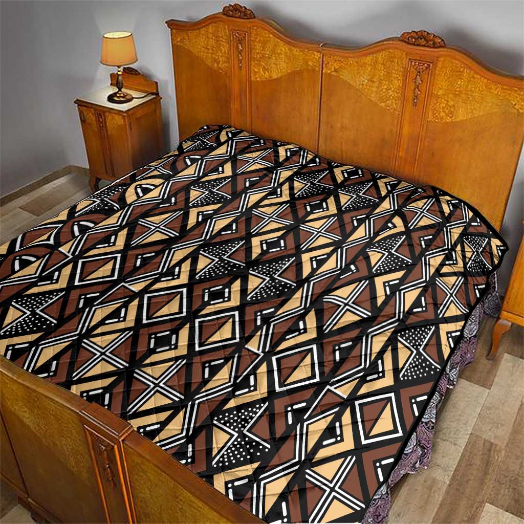 Mali Mud Cloth Legacy Pattern Quilt Ethnic Geometry Style - Wonder Print Shop
