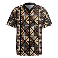 Mali Mud Cloth Legacy Pattern Rugby Jersey Ethnic Geometry Style - Wonder Print Shop