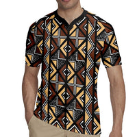 Mali Mud Cloth Legacy Pattern Rugby Jersey Ethnic Geometry Style - Wonder Print Shop