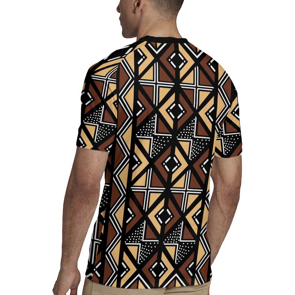 Mali Mud Cloth Legacy Pattern Rugby Jersey Ethnic Geometry Style - Wonder Print Shop