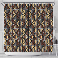 Mali Mud Cloth Legacy Pattern Shower Curtain Ethnic Geometry Style - Wonder Print Shop