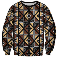 Mali Mud Cloth Legacy Pattern Sweatshirt Ethnic Geometry Style - Wonder Print Shop