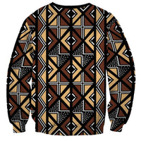 Mali Mud Cloth Legacy Pattern Sweatshirt Ethnic Geometry Style - Wonder Print Shop