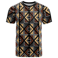Mali Mud Cloth Legacy Pattern T Shirt Ethnic Geometry Style - Wonder Print Shop