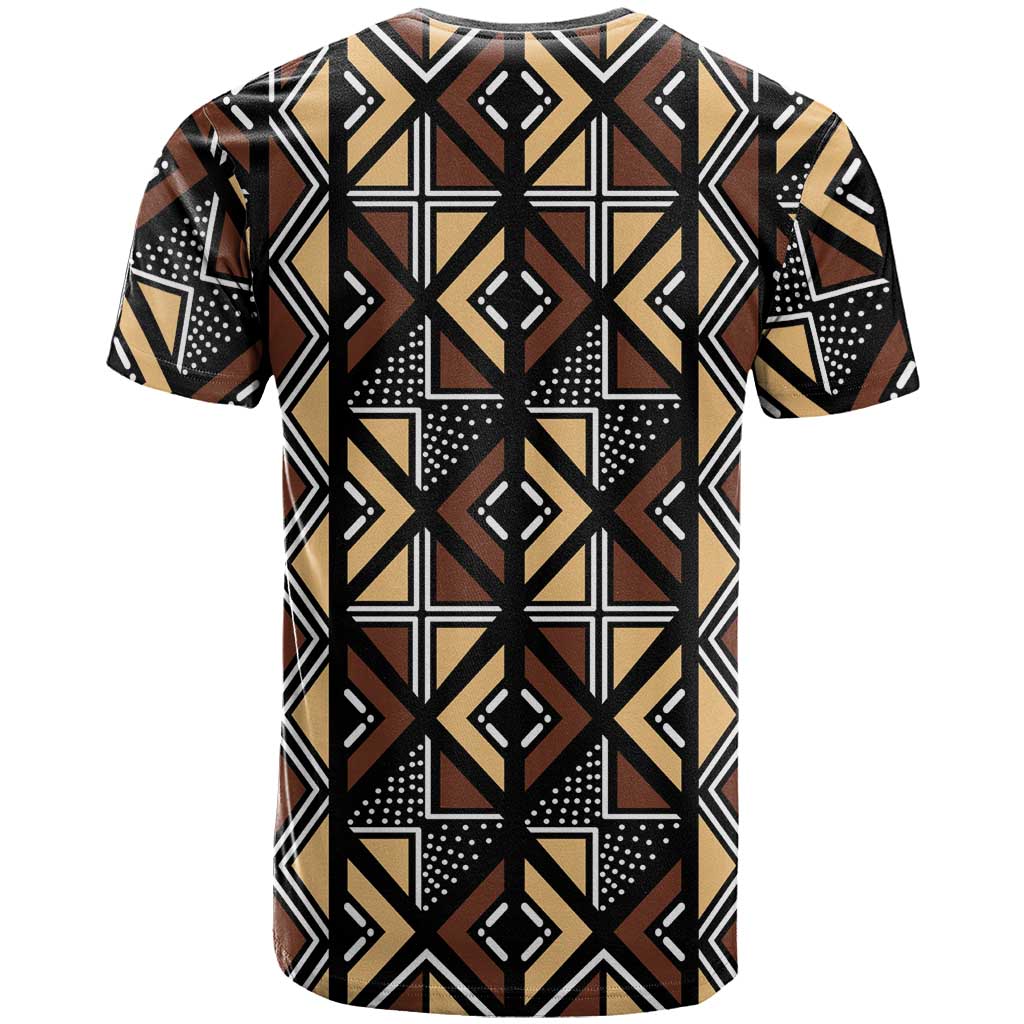 Mali Mud Cloth Legacy Pattern T Shirt Ethnic Geometry Style - Wonder Print Shop
