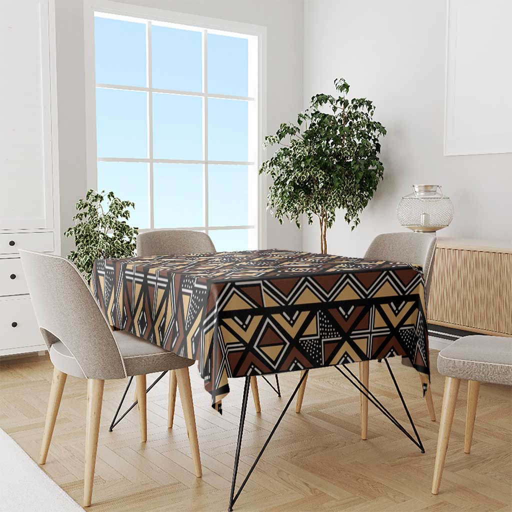 Mali Mud Cloth Legacy Pattern Tablecloth Ethnic Geometry Style - Wonder Print Shop
