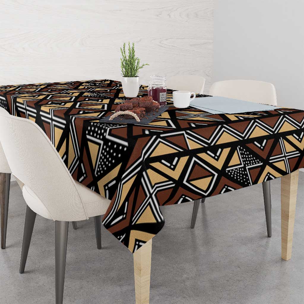 Mali Mud Cloth Legacy Pattern Tablecloth Ethnic Geometry Style - Wonder Print Shop