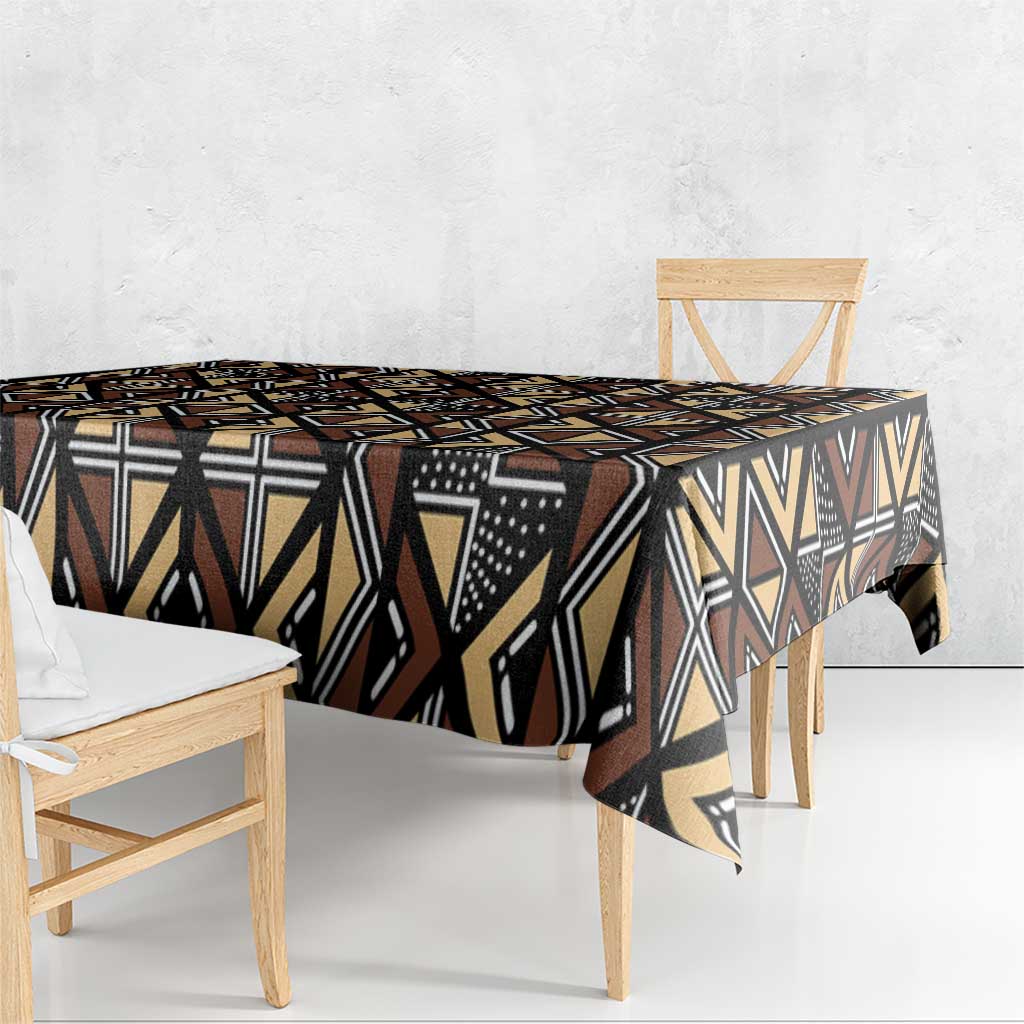 Mali Mud Cloth Legacy Pattern Tablecloth Ethnic Geometry Style - Wonder Print Shop