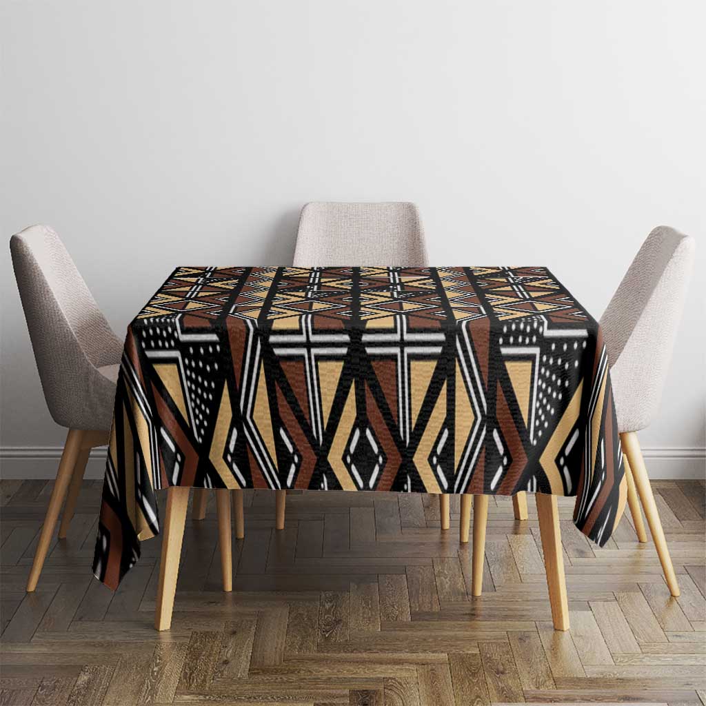 Mali Mud Cloth Legacy Pattern Tablecloth Ethnic Geometry Style - Wonder Print Shop