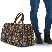 Mali Mud Cloth Legacy Pattern Travel Bag Ethnic Geometry Style - Wonder Print Shop