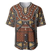 Mali Mud Cloth African Village Baseball Jersey Ethnic Geometry Style - Wonder Print Shop