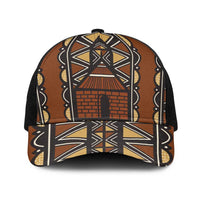 Mali Mud Cloth African Village Baseball Net Cap Ethnic Geometry Style - Wonder Print Shop