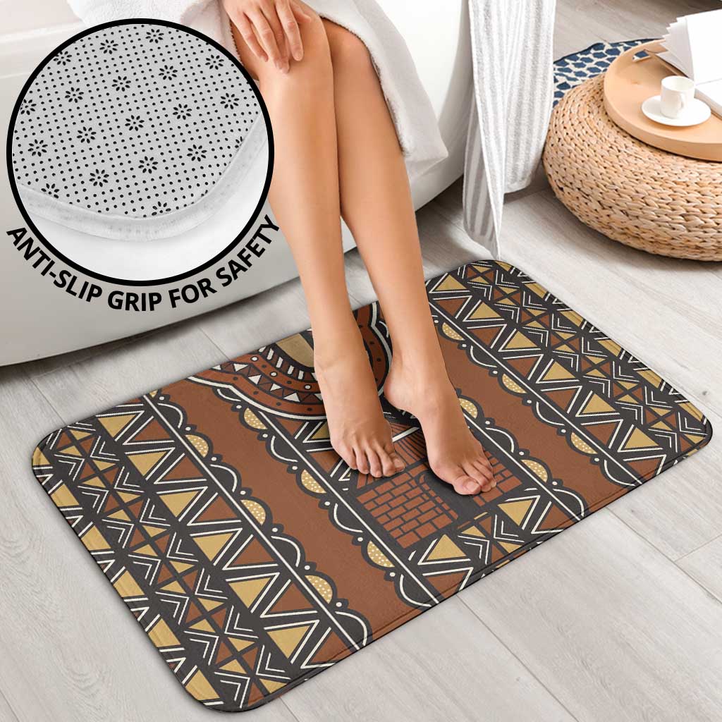 Mali Mud Cloth African Village Bathroom Set Ethnic Geometry Style - Wonder Print Shop