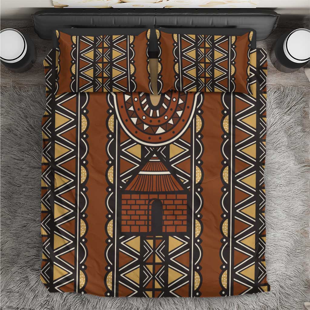 Mali Mud Cloth African Village Bedding Set Ethnic Geometry Style - Wonder Print Shop