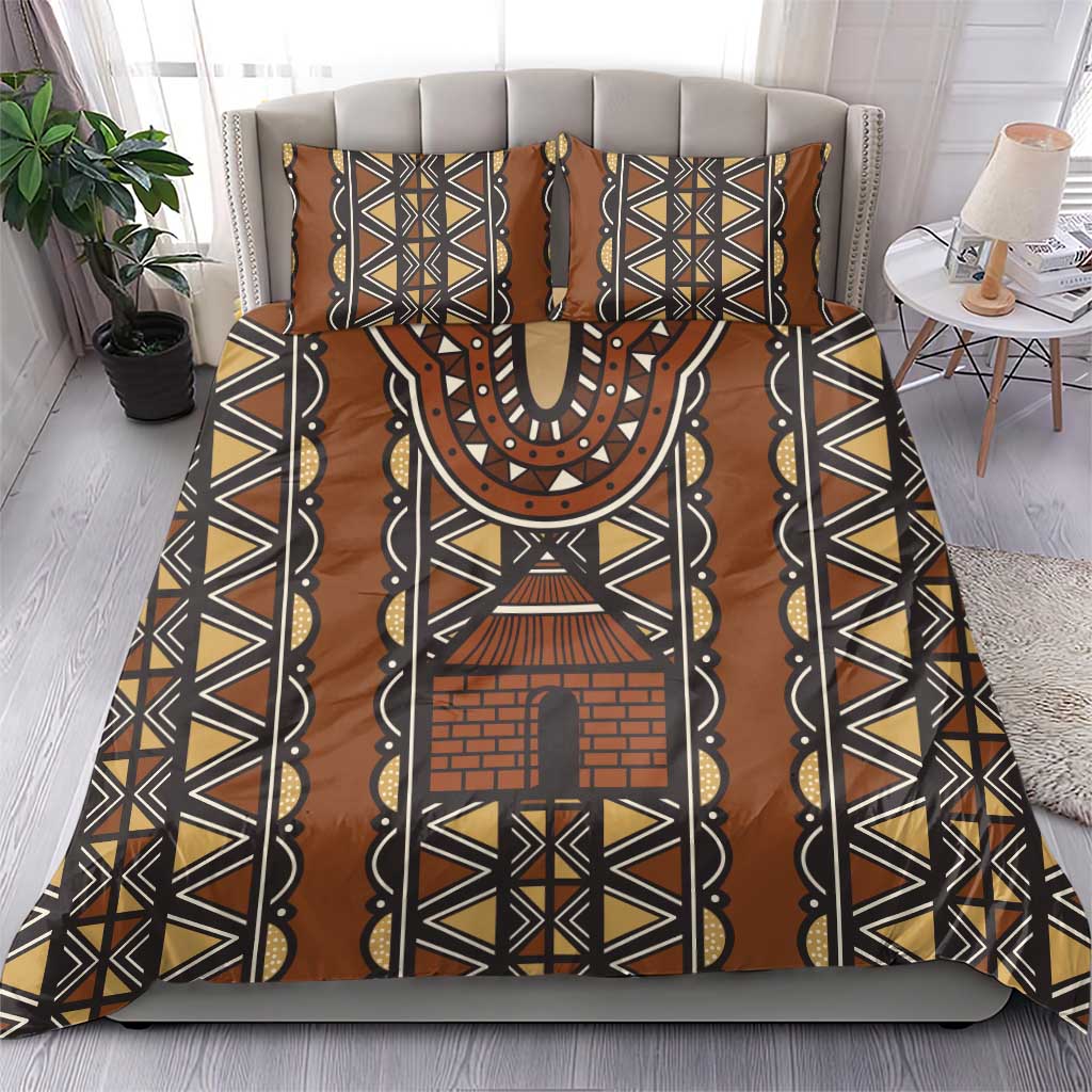 Mali Mud Cloth African Village Bedding Set Ethnic Geometry Style - Wonder Print Shop