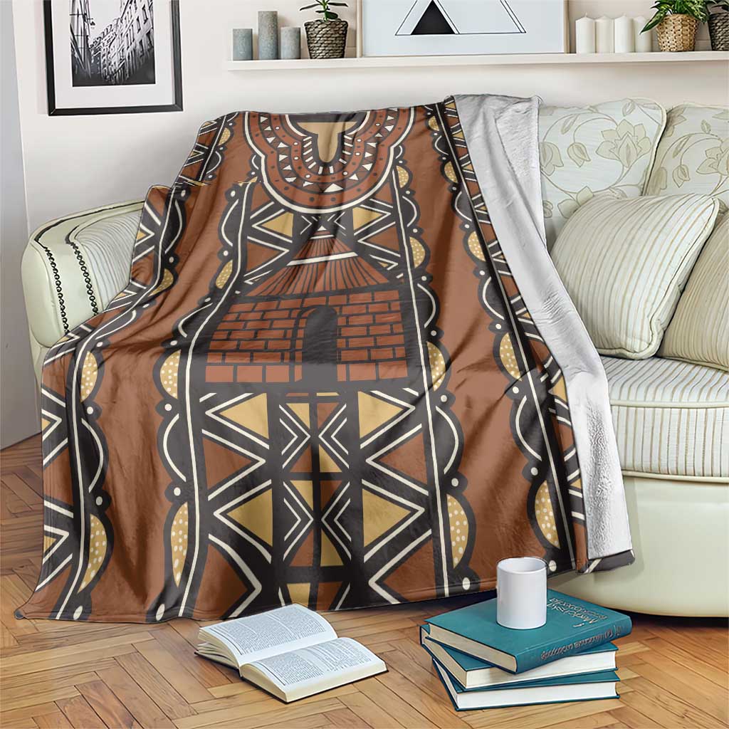 Mali Mud Cloth African Village Blanket Ethnic Geometry Style - Wonder Print Shop