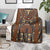 Mali Mud Cloth African Village Blanket Ethnic Geometry Style - Wonder Print Shop