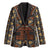 Mali Mud Cloth African Village Blazer Ethnic Geometry Style - Wonder Print Shop