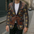 Mali Mud Cloth African Village Blazer Ethnic Geometry Style - Wonder Print Shop