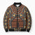 Mali Mud Cloth African Village Bomber Puffer Jacket Ethnic Geometry Style - Wonder Print Shop