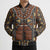 Mali Mud Cloth African Village Bomber Puffer Jacket Ethnic Geometry Style - Wonder Print Shop