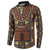 Mali Mud Cloth African Village Button Sweatshirt Ethnic Geometry Style - Wonder Print Shop