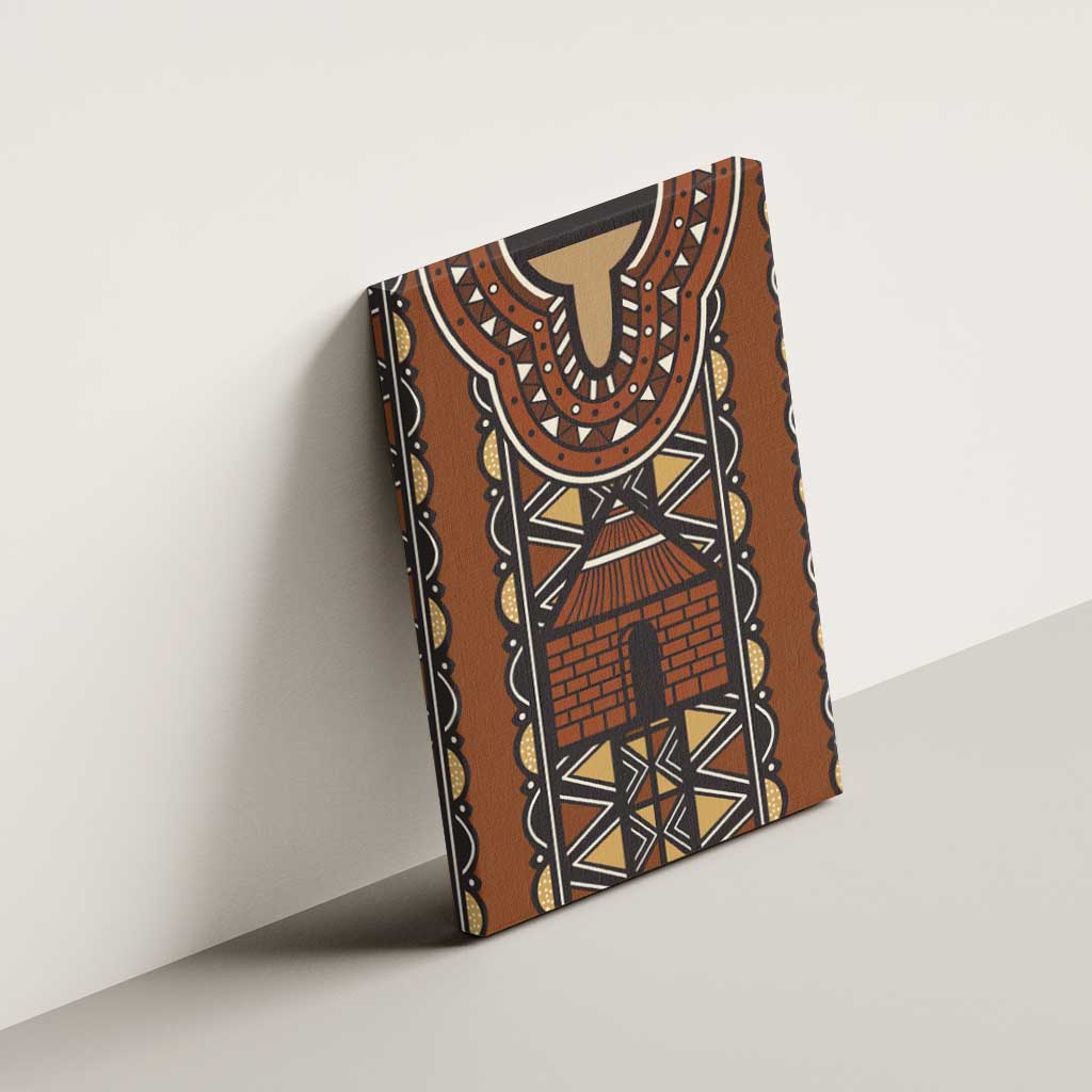 Mali Mud Cloth African Village Canvas Wall Art Ethnic Geometry Style - Wonder Print Shop