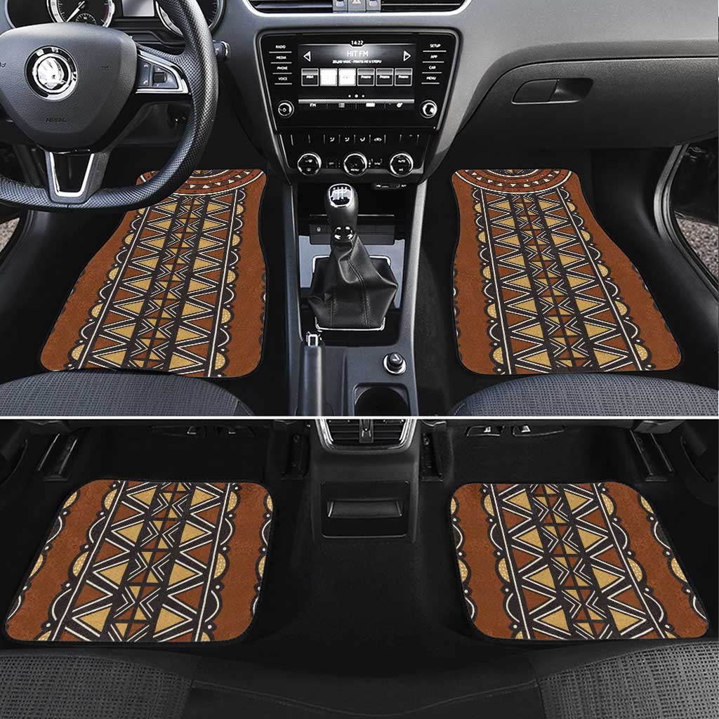 Mali Mud Cloth African Village Car Mats Ethnic Geometry Style - Wonder Print Shop